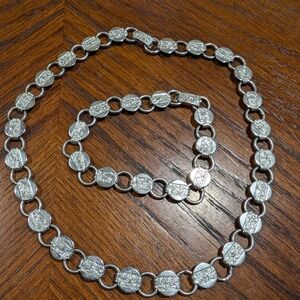 Vintage choker and bracelet set